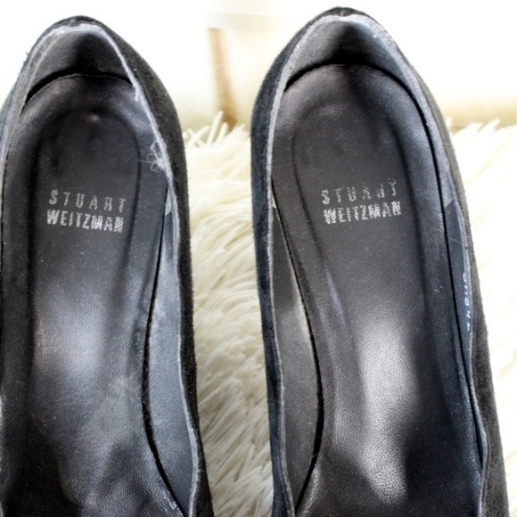 Stuart Weitzman || Black Suede 2.5" High Heels - Picture 6 of 6